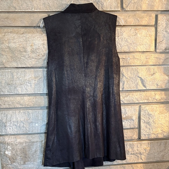 Calvin Klein Black Waterfall Moto Vest - Picture 7 of 12